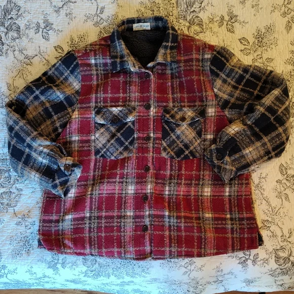Natural Life Cozy Plaid Jacket - Picture 1 of 7